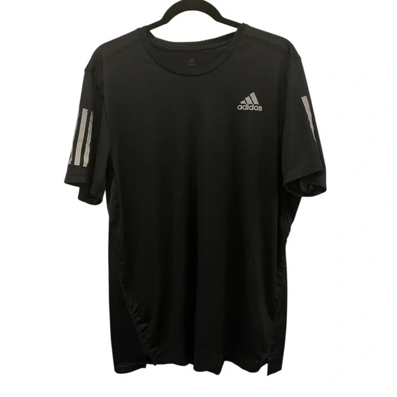 Adidas Men's Black Own the Run Tee Shirt Size Large - Picture 3 of 6